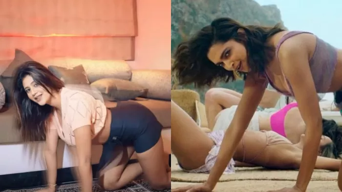 Anjali Arora, Deepika Padukone, song Besharam Rang