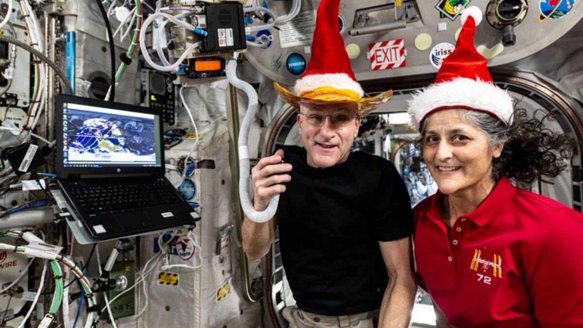 sunita williams celebrating christmas in space why people get tensed after seeing photo of nasa