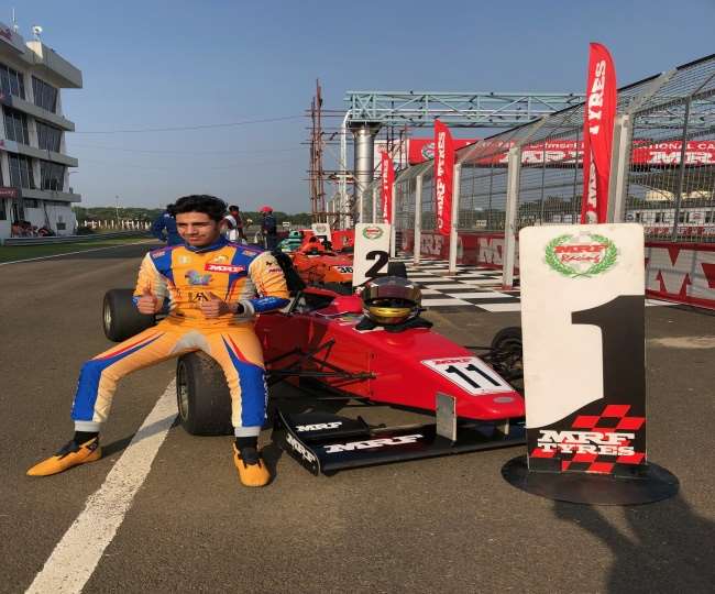 राष्ट्रीय कार रेसिंग चैंपियनशिप में शानदान प्रदर्शन करने वाला शाहान।