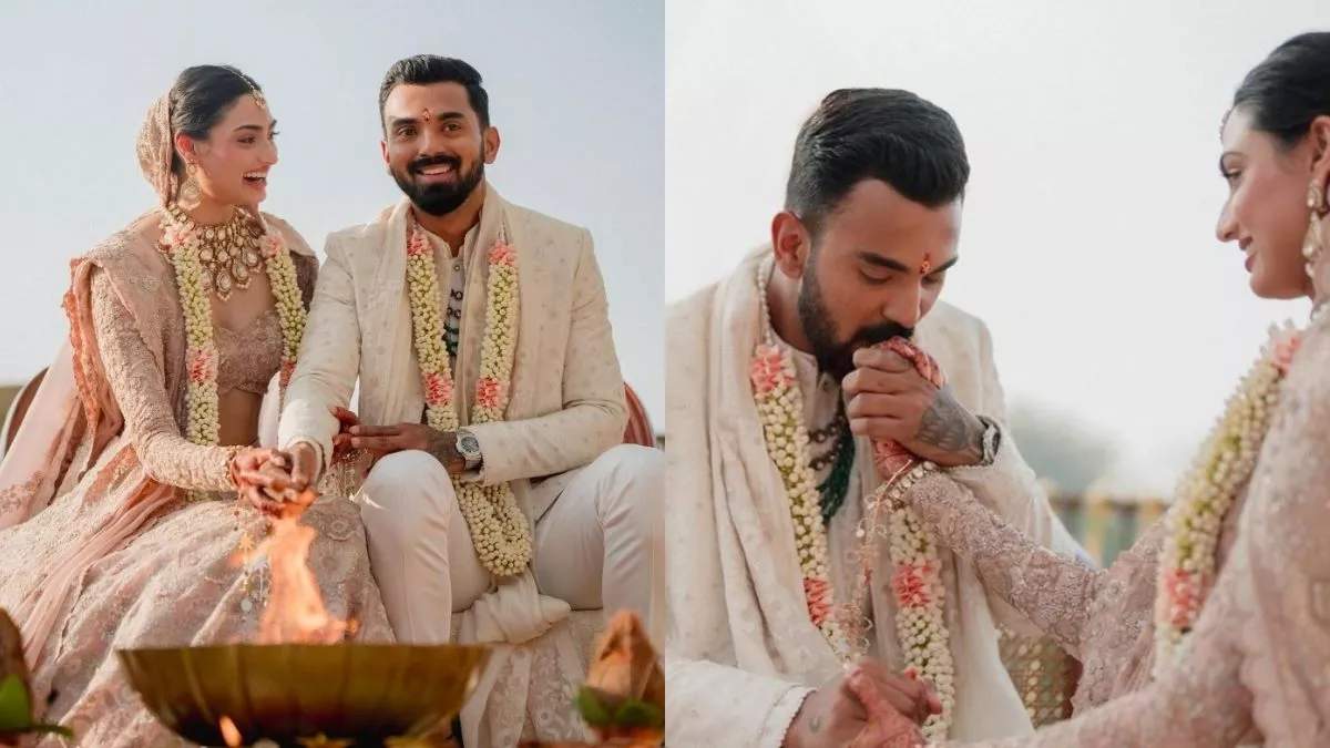 Athiya Shetty and KL Rahul First Photo from Wedding