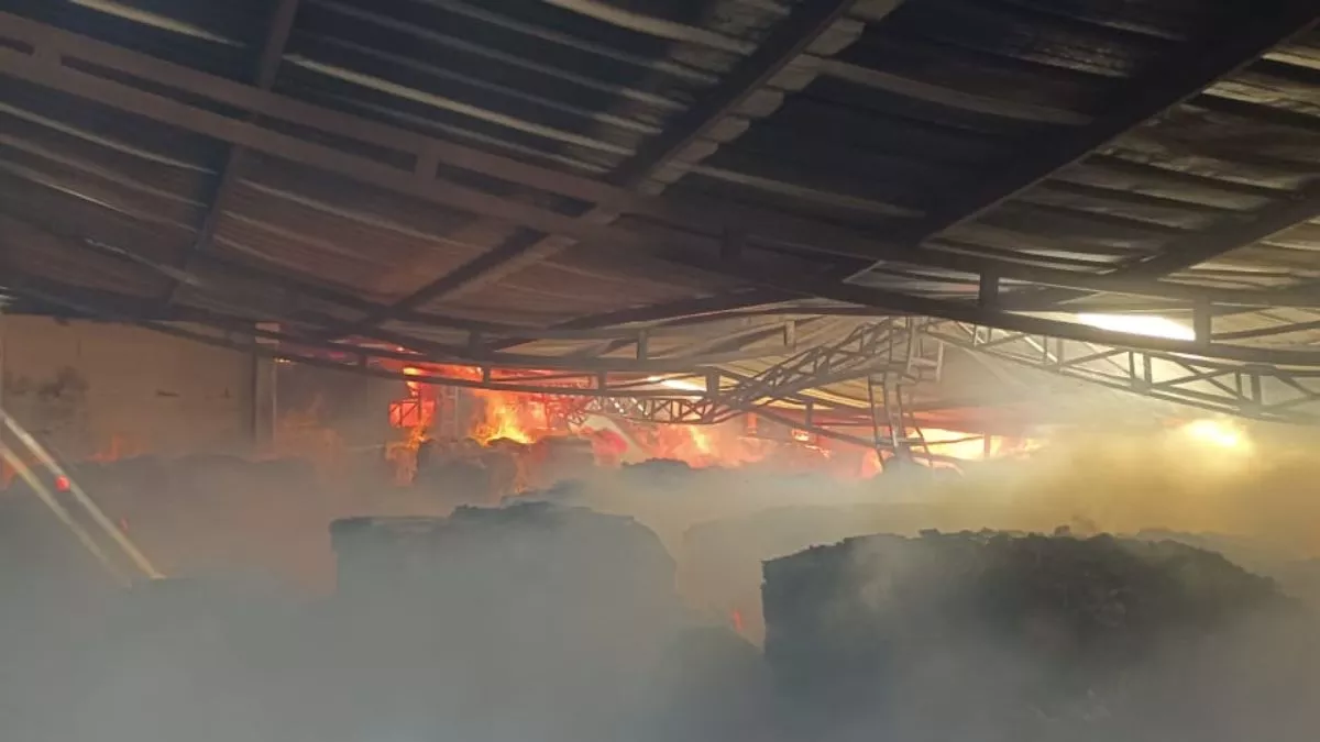 Greater नोएडा की फैक्ट्री में भीषण आग, लाखों का सामान खाक 3 Greater Noida Fire: ग्रेटर नोएडा में एक फैक्ट्री में लगी भीषण आग, लाखों रुपये का माल जला - Fire breaks out at site 4 factory in Greater Noida