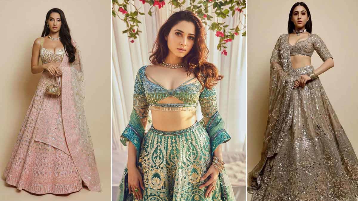 Wedding Fashion Best Silk Lehenga Design Stylish See Photo Here - Amar  Ujala Hindi News Live - Wedding Fashion :दुल्हन की सहेलियों के लिए बेस्ट  होते हैं ऐसे बनारसी लहंगे, आप भी