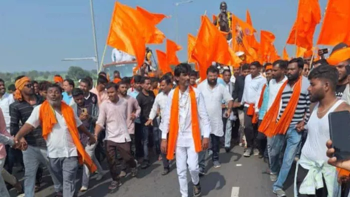 मराठा आरक्षण को लेकर मनोज जरांगे की पदयात्रा (सोशल मीडिया)