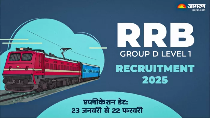 RRB Recruitment 2025: ग्रुप डी लेवल 1 पदों पर आवेदन स्टार्ट, 22 जनवरी तक फॉर्म भरने का मौका।
