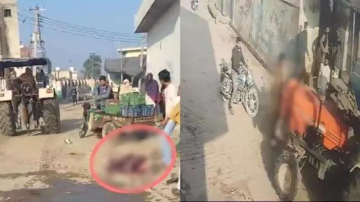 पानीपत में जमीन विवाद के चलते महिला को ट्रैक्टर से कुचला।