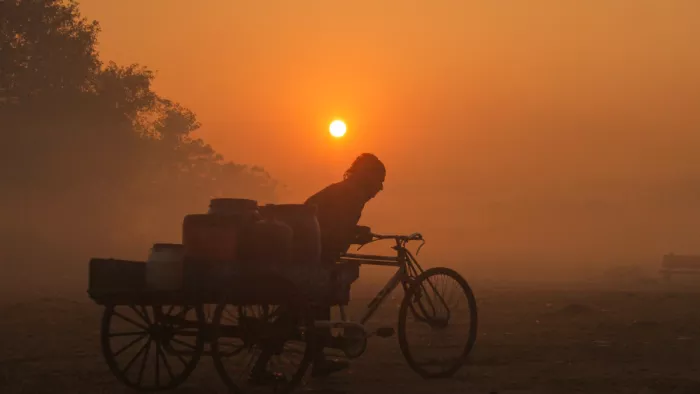 यूपी समेत कई राज्यों में घने कोहरे की चेतावनी। ( फोटो- एएनआई )