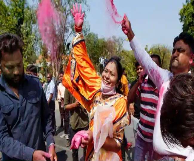 gujarat local body polls bjp victory in gujarat metropolitan municipality elections congress defeat