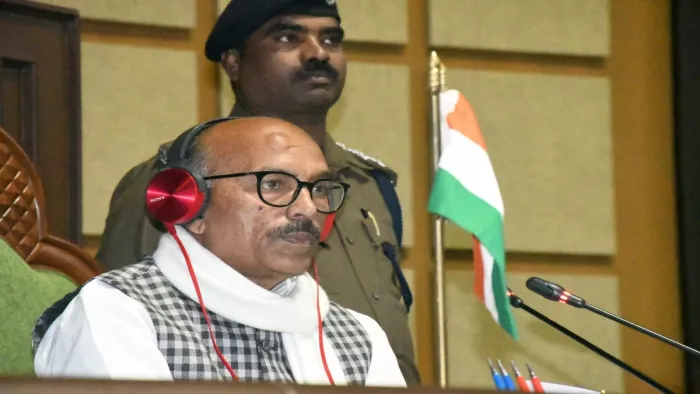 झारखंड विधानसभा के स्पीकर रवीन्द्र नाथ महतो की फोटो।