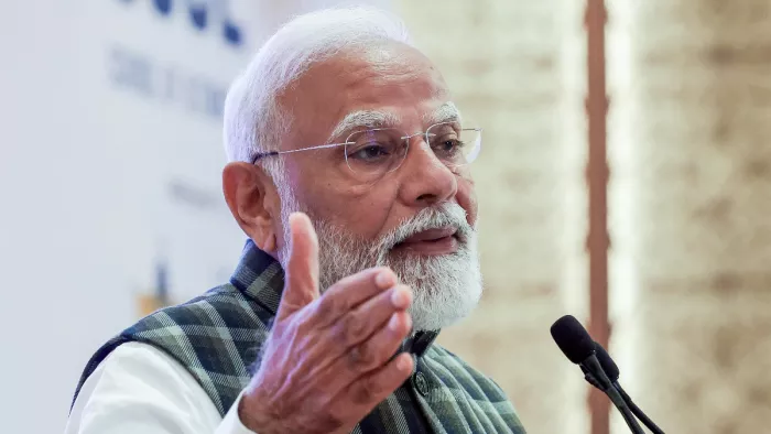 पीएम मोदी ने की मन की बात। ( फोटो- एएनआई )