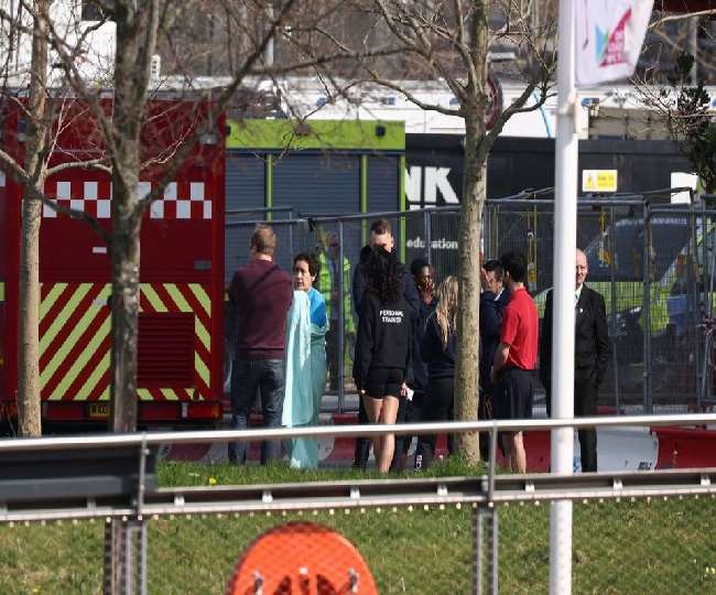 chlorine leak at london olympic park 29 people taken to hospital