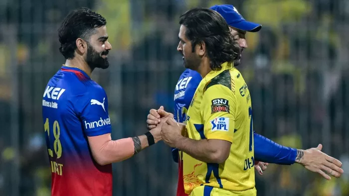 रॉयल चैलेंजर्स बेंगलुरु के खिलाफ चेन्नई सुपर किंग्स ने दर्ज की जीत। फोटो- एएनआई