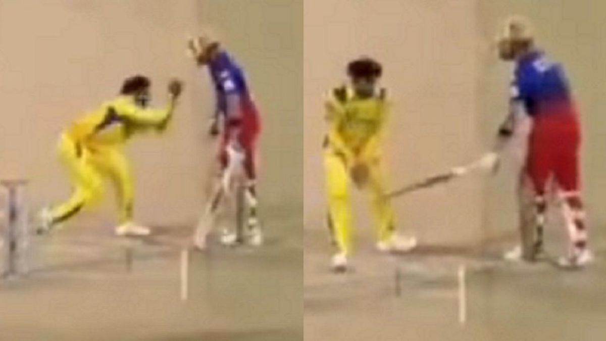 virat kohli sledges ravindra jadeja in funny way csk vs rcb ipl 2024 cameron green