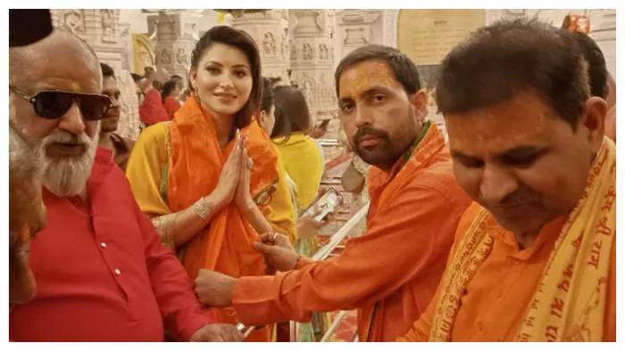 अयोध्या के राम मंदिर में उर्वशी रौतेला