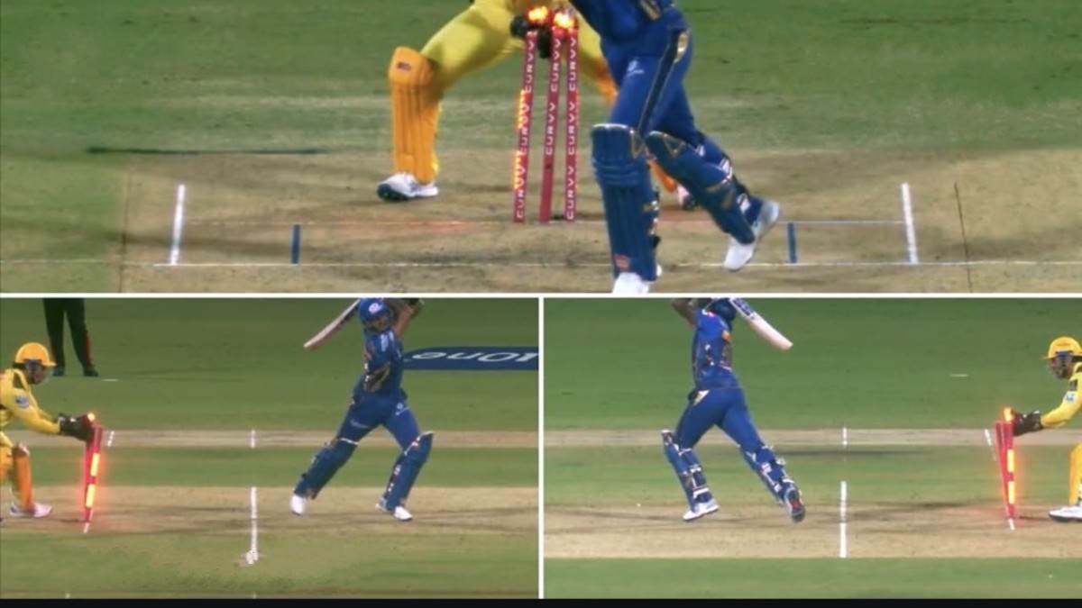 ms dhoni stumps suryakumar yadav ipl 2025 csk vs mi
