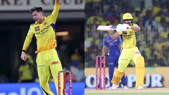नूर अहमद और ऋतुराज गायकवाड़ ने दिखाया दम (Pic Credit - IPL)
