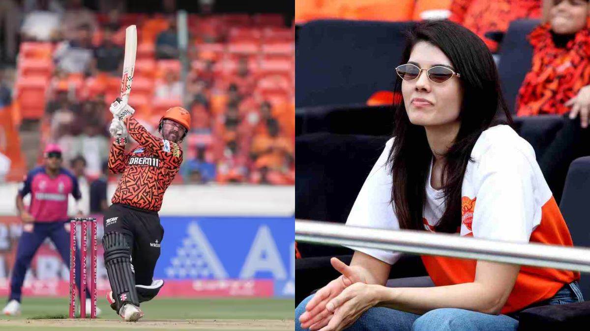 ipl 2025 kavya maran reaction on travis head 105 m six ishan kishan