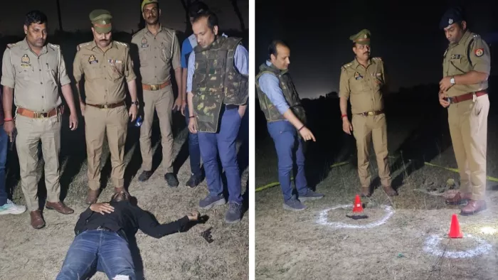 बड़ागांव थाना क्षेत्र दल्लीपुर मोड़ के पास पुलिस मुठभेड़ में चोलापुर के चमराहा मोहर गांव निवासी बदमाश घायल: स्रोत पुलिस।