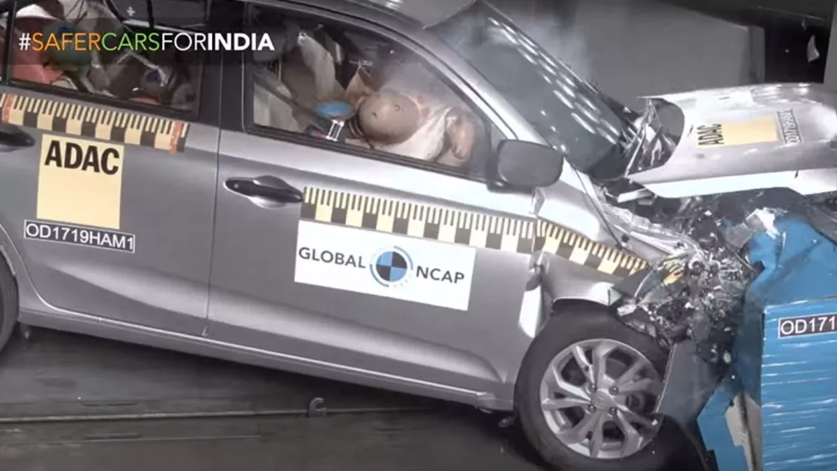 Honda Amaze चाइल्ड सेफ्टी के मामले में जीरो, Global NCAP क्रैश टेस्ट में मिली 2-स्टार रेटिंग