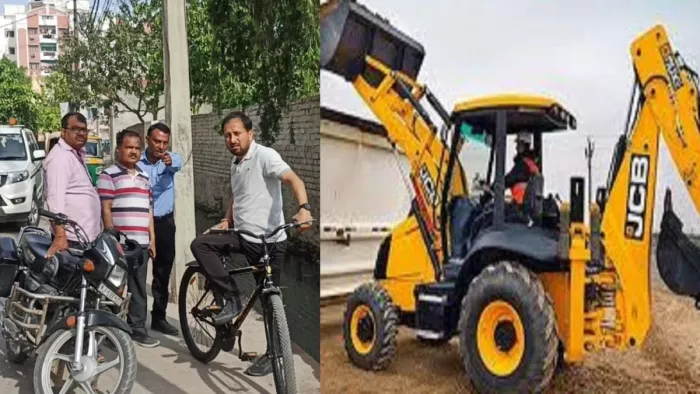 नगर आयुक्त गौरव सिंह सोगरवाल ने साइकिल से शहर का निरीक्षण किया।