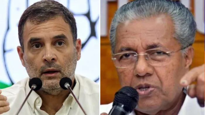 लोकसभा चुनाव 2024: राहुल गांधी और पी. विजयन। (फाइल फोटो)