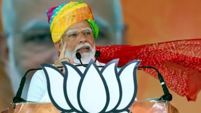 पीएम ने कहा कि श्रीरामलला की प्राण-प्रतिष्ठा का आमंत्रण ठुकरा कर कांग्रेस ने अपने अहंकार का परिचय दिया। (Photo ANI)