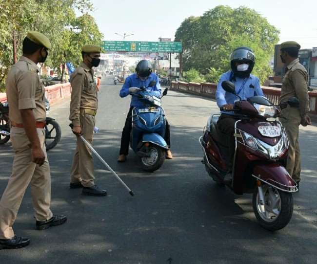 Coronavirus Strict in lockdown in Uttar Pradesh 5000 people challaned for  not wearing masks
