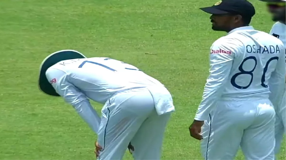 ढाका टेस्ट के दौरान श्रीलंका के बल्लेबाज को अचानक उठा सीने में दर्द, अस्पताल में भर्ती