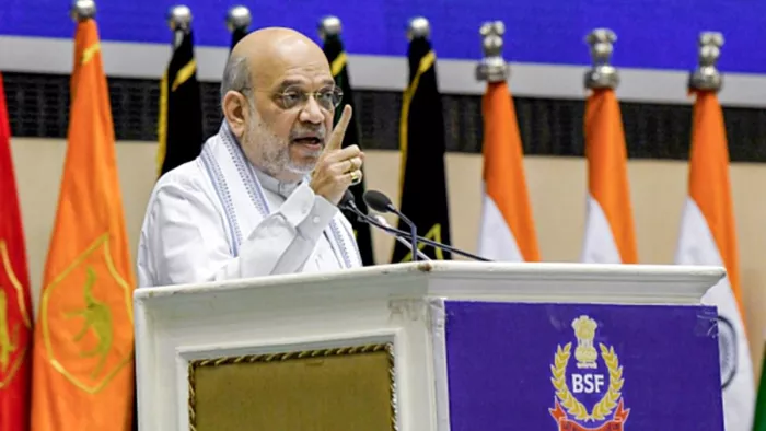 अमित शाह ने की BSF की तारीफ। (फोटो- पीटीआई)