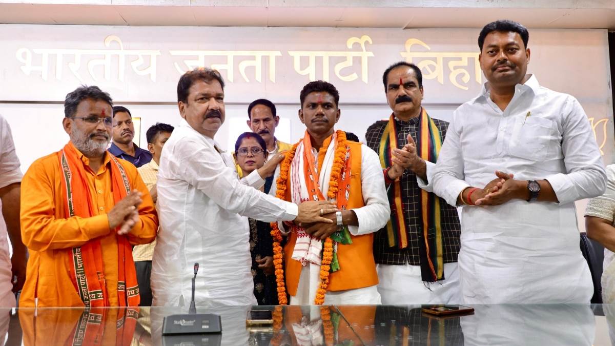 bihar pasi samaj president joins bjp in patna politics news in hindi