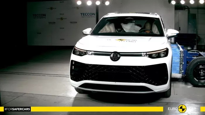 Volkswagen Tayron को यूरो NCAP में मिली 5-स्टार रेटिंग।