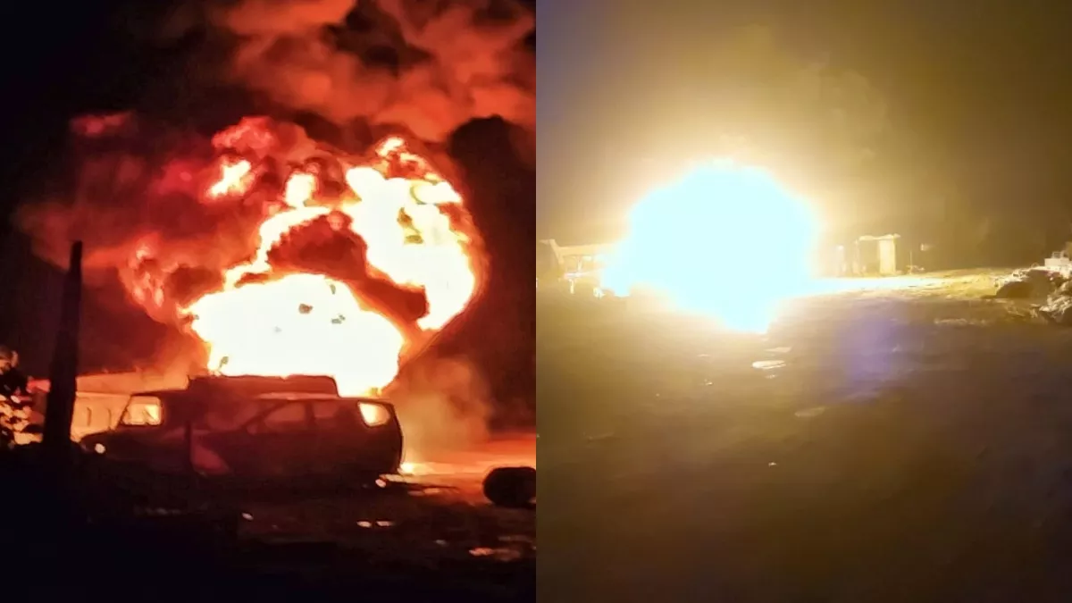 मुजफ्फरपुर में बवाल, निर्माण एजेंसी के वाहन ने दो को रौंदा, लोगों ने फूंकी गाड़ियां; पुलिस ने किया लाठीचार्ज