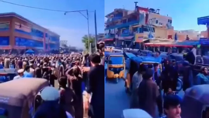 अफगानिस्तान में मनाया गया ऐतिहासिक जीत का जश्न। इमेज- सोशल मीडिया