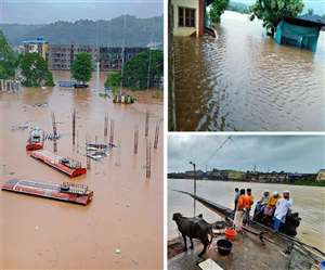 बारिश के बाद बाढ़ आने से खराब हुए हालात