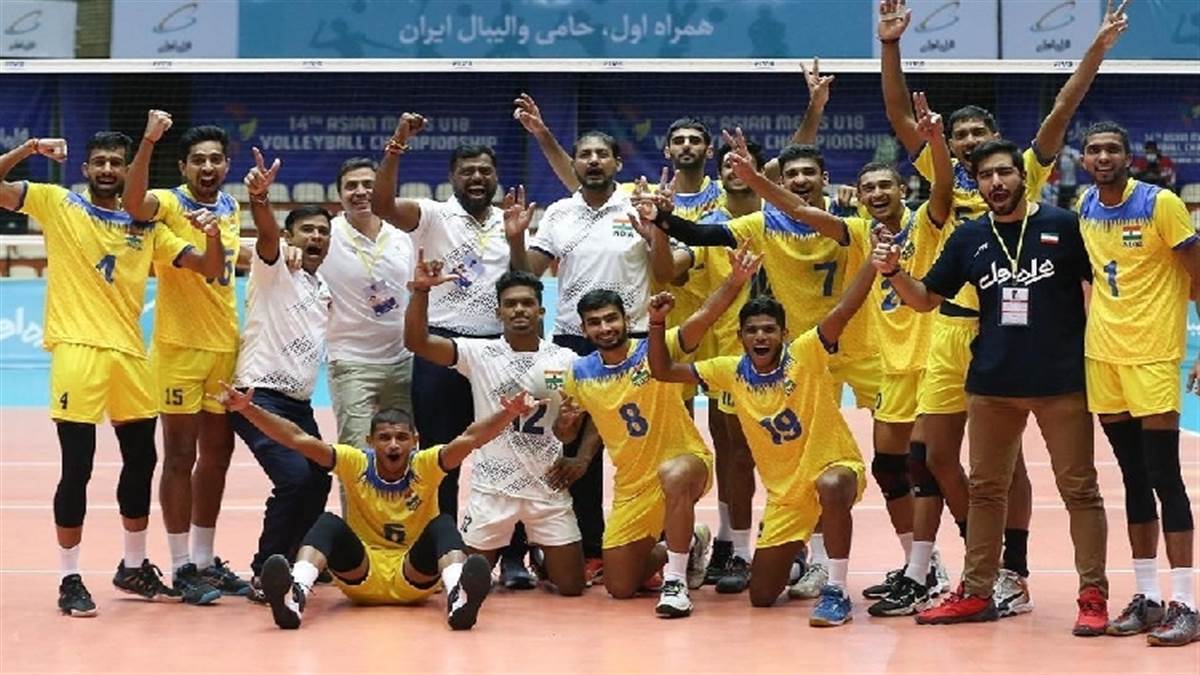 indian team won bronze medal in iran on basis of haryana volleyball player shekhar