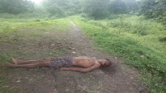 मंगलवार की रात पत्थर से कूचकर कर दी गई युवक की हत्या।