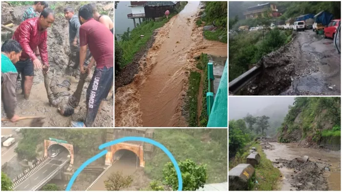 मंडी के कुकलाह व कटौला में बादल फटने से भारी तबाही