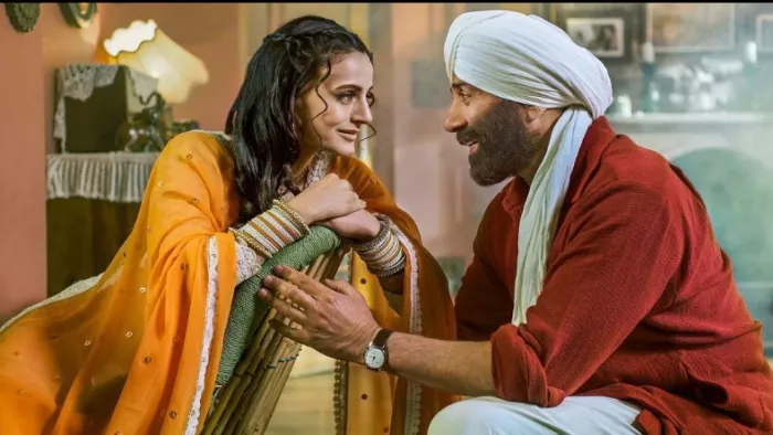 Still Image of Sunny Deol and Ameesha Patel from Gadar 2