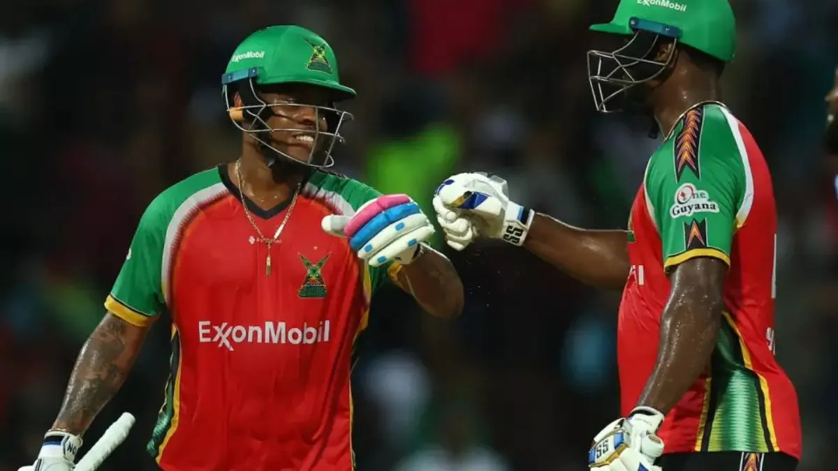 CPL 2025: होप-हेटमायर-शेफर्ड की खौफनाक पारियों और 46 साल के स्पिनर की फिरकी ने गयाना को दिलाई विशाल जीत, रोने को मजबूर एंटिगा