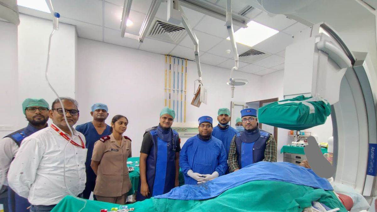 army soldiers life saved with green corridor after heart attack from sn medical college to military hospital