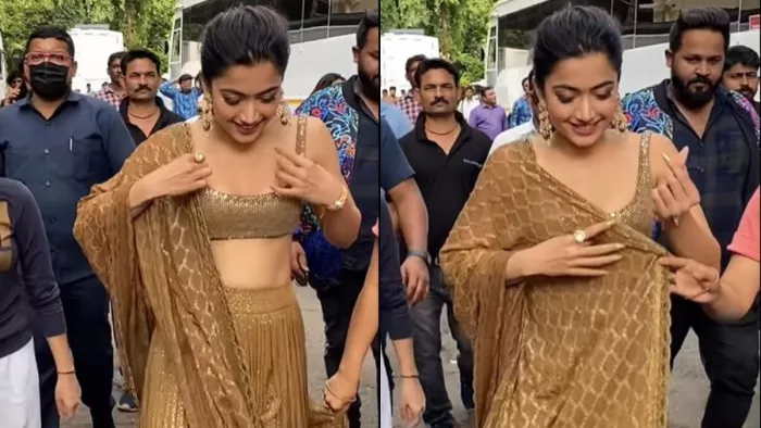 Rashmika Mandanna Oops Moments Video: रश्मिका मंदाना फिल्म एक्ट्रेस हैl