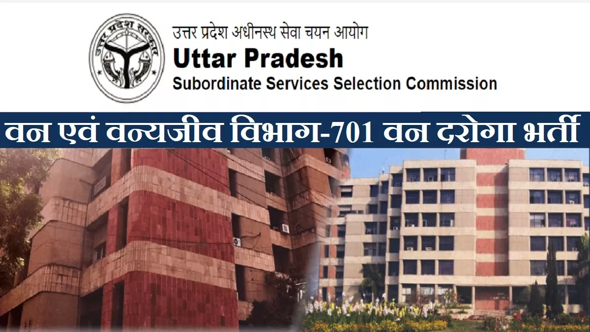 UPSSSC Recruitment 2022: उत्तर प्रदेश वन एवं वन्यजीव विभाग में 701 वन दरोगा की भर्ती के लिए अधिसूचना जारी