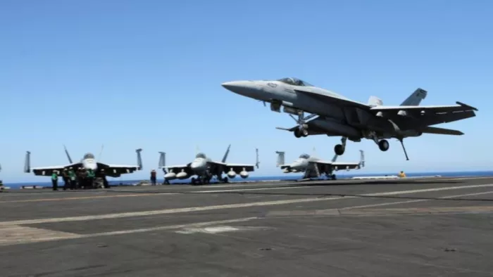 Rafale Vs US Hornet aircraft: भारत में क्यों सुर्खियों में है अमेरिकी फाइटर F-18 सुपर हार्नेट। एजेंसी।