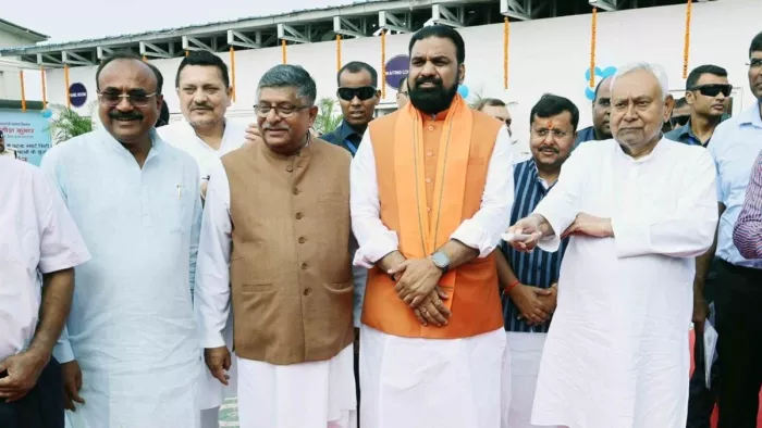 मौर्य मंडपम का उद्घाटन करते CM नीतीश।
