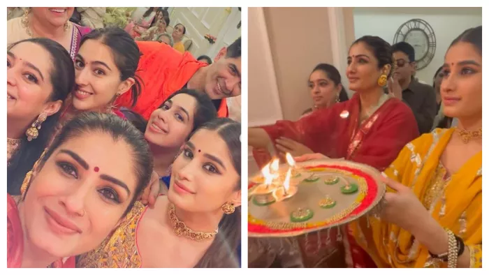 Raveena Tondon Celebrate Durga Puja Ashtami Festival