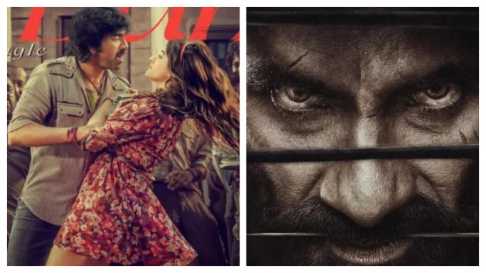 Ravi Teja and Nupur Sanon from Tiger Nageswara Rao