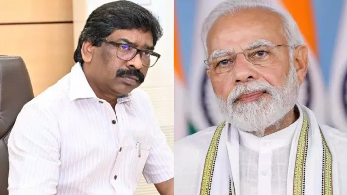 झारखंड के मुख्यमंत्री हेमंत सोरेन और पीएम मोदी (जागरण)