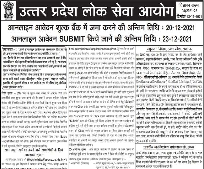 UPPSC Recruitment 2021: Applications invited for 972 posts in various departments, apply at . UPPSC Recruitment 2021: Applications invited for 972 posts in various departments, apply at .