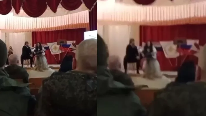 परफॉर्म कर रही रूसी अभिनेत्री की मौत (फोटो: एक्स)