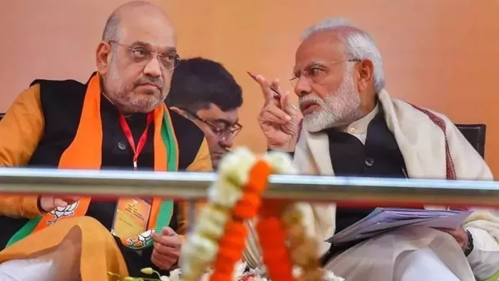 भारत के प्रधानमंत्री नरेंद्र मोदी और गृह मंत्री अमित शाह