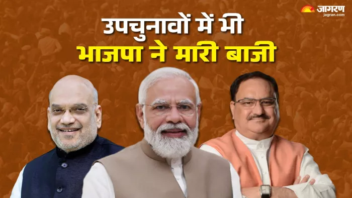 उपचुनावों में भाजपा ने किया बेहतर प्रदर्शन।
